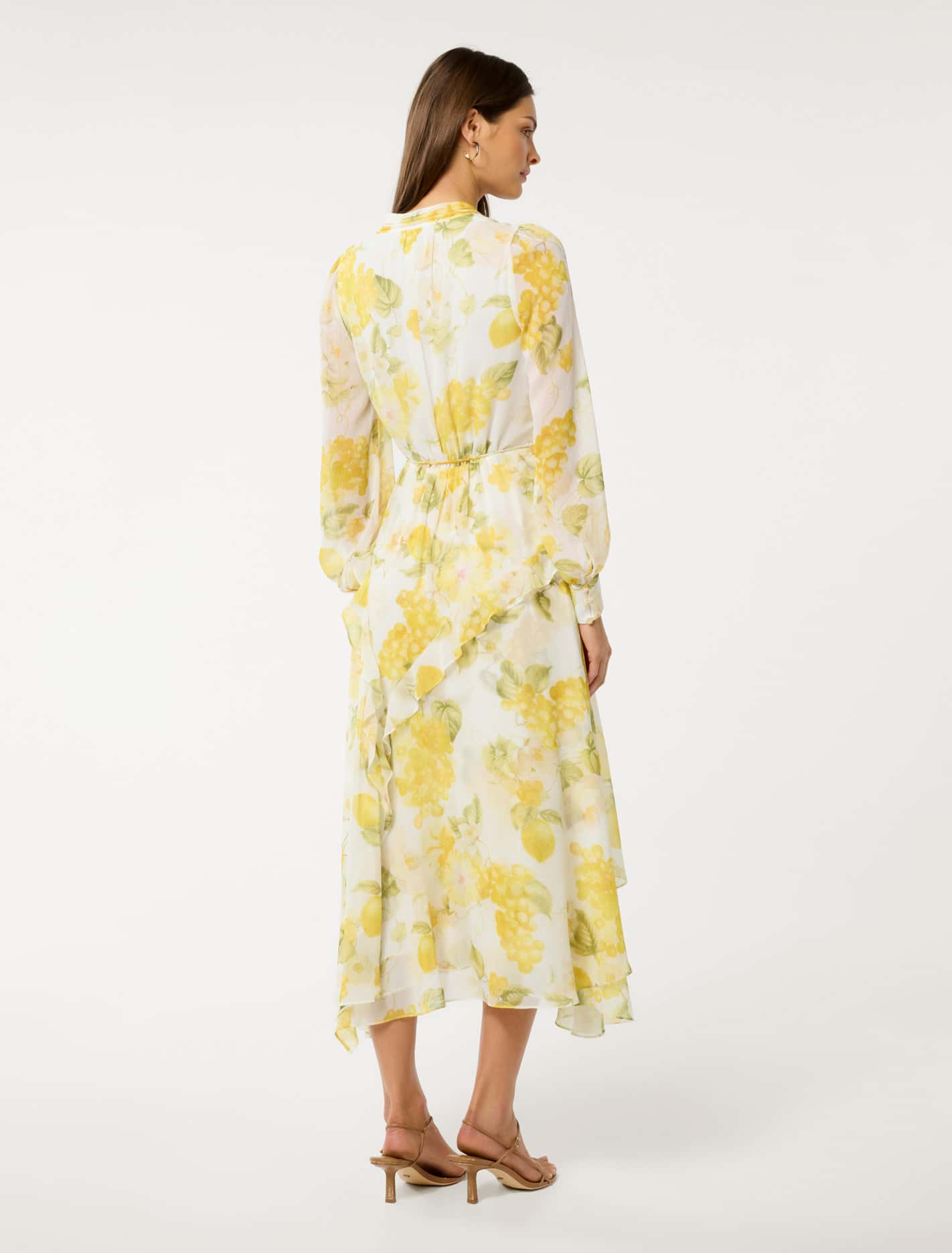 Sutton Ruffle Hem Midi Dress Forever New