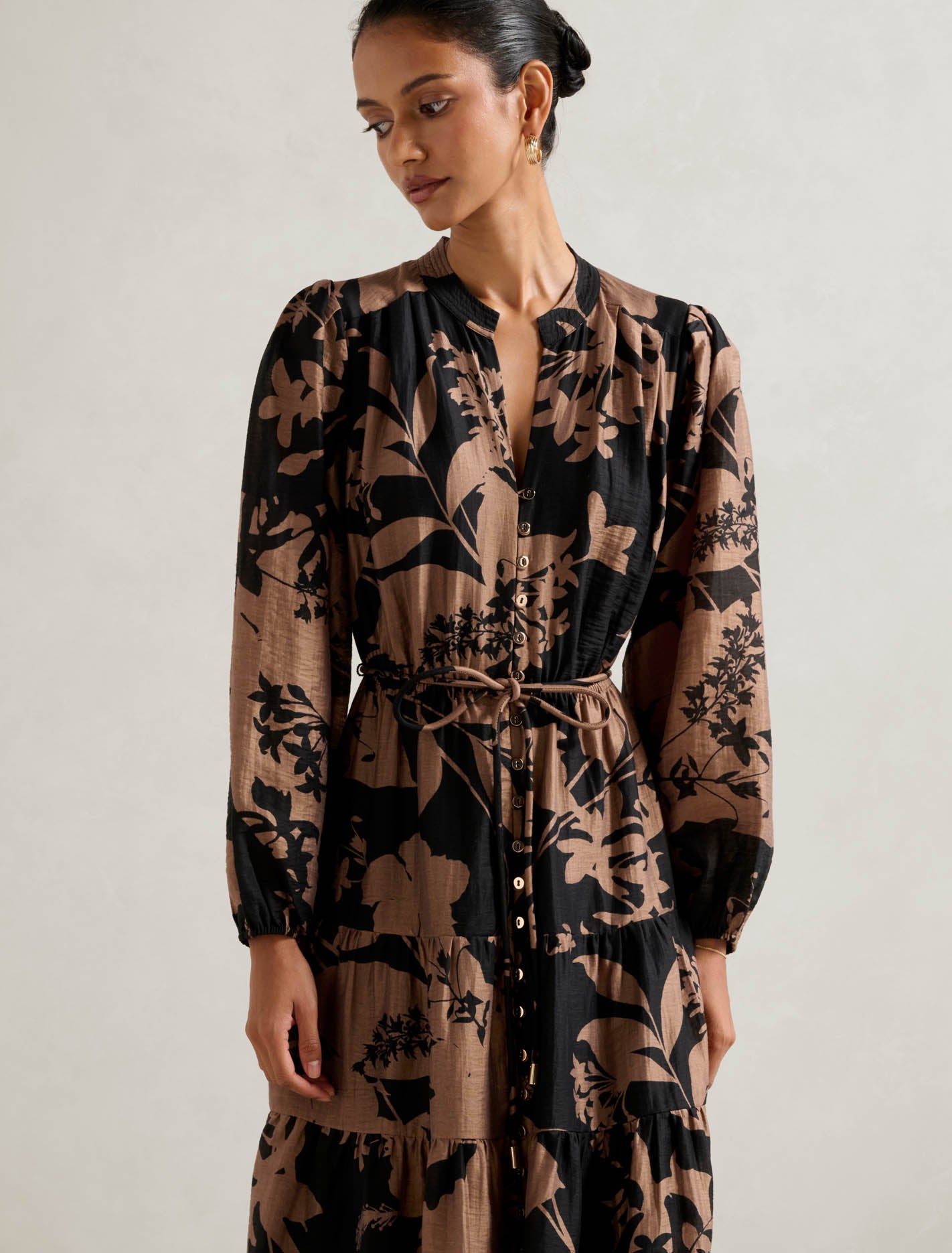 Adeline Petite Tiered Midi Dress Forever New