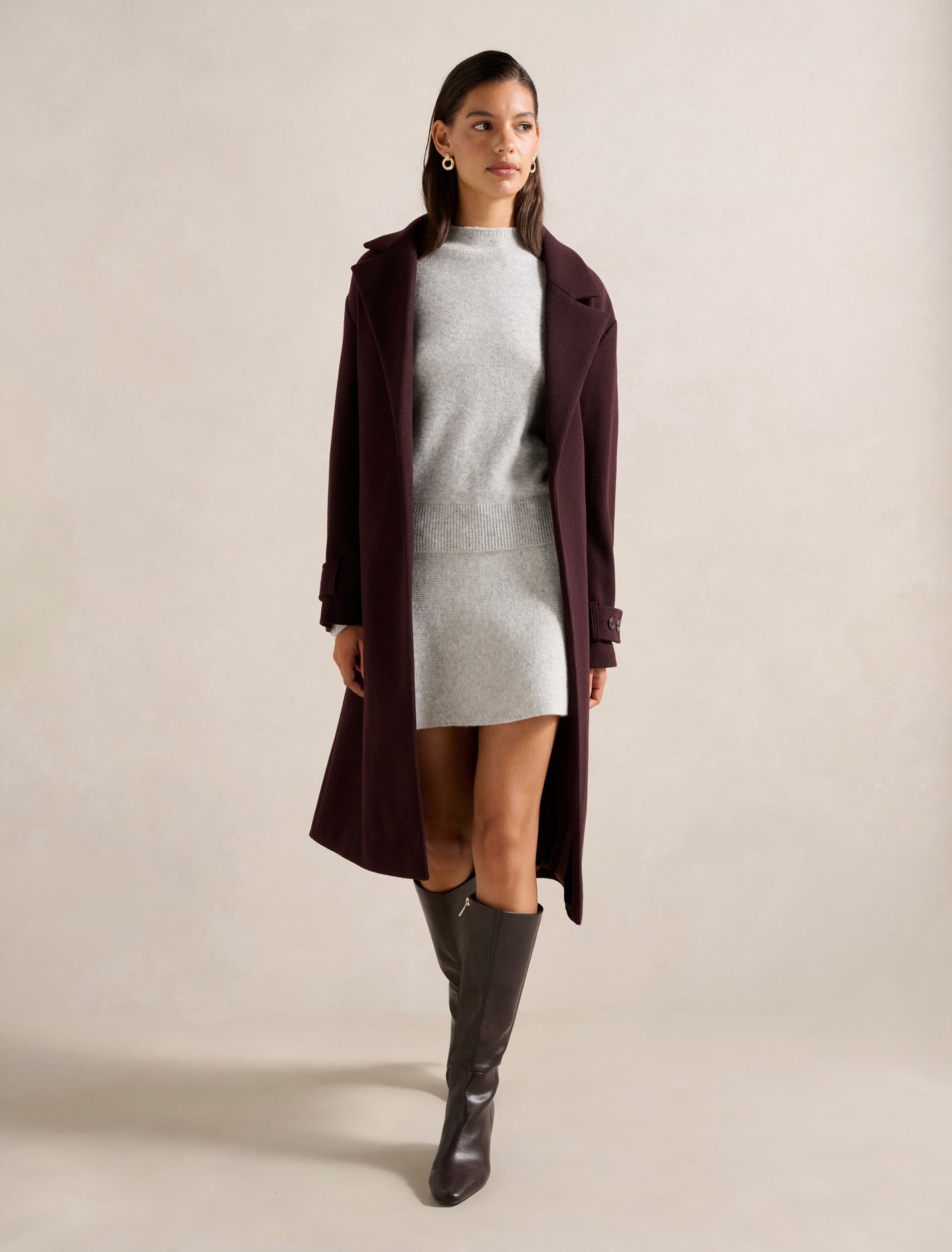 Heidi Double Breasted Wrap Coat Forever New