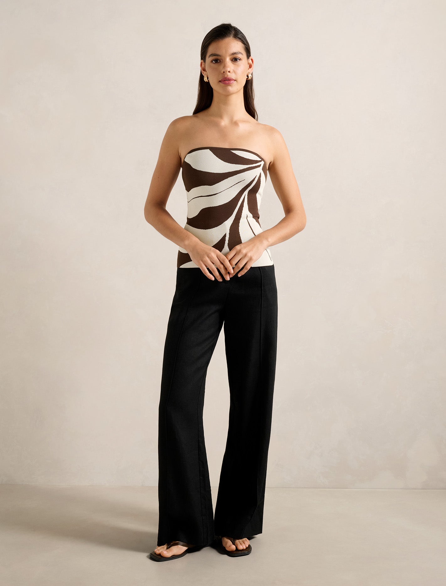 Natalia Knitted Bandeau Top Forever New