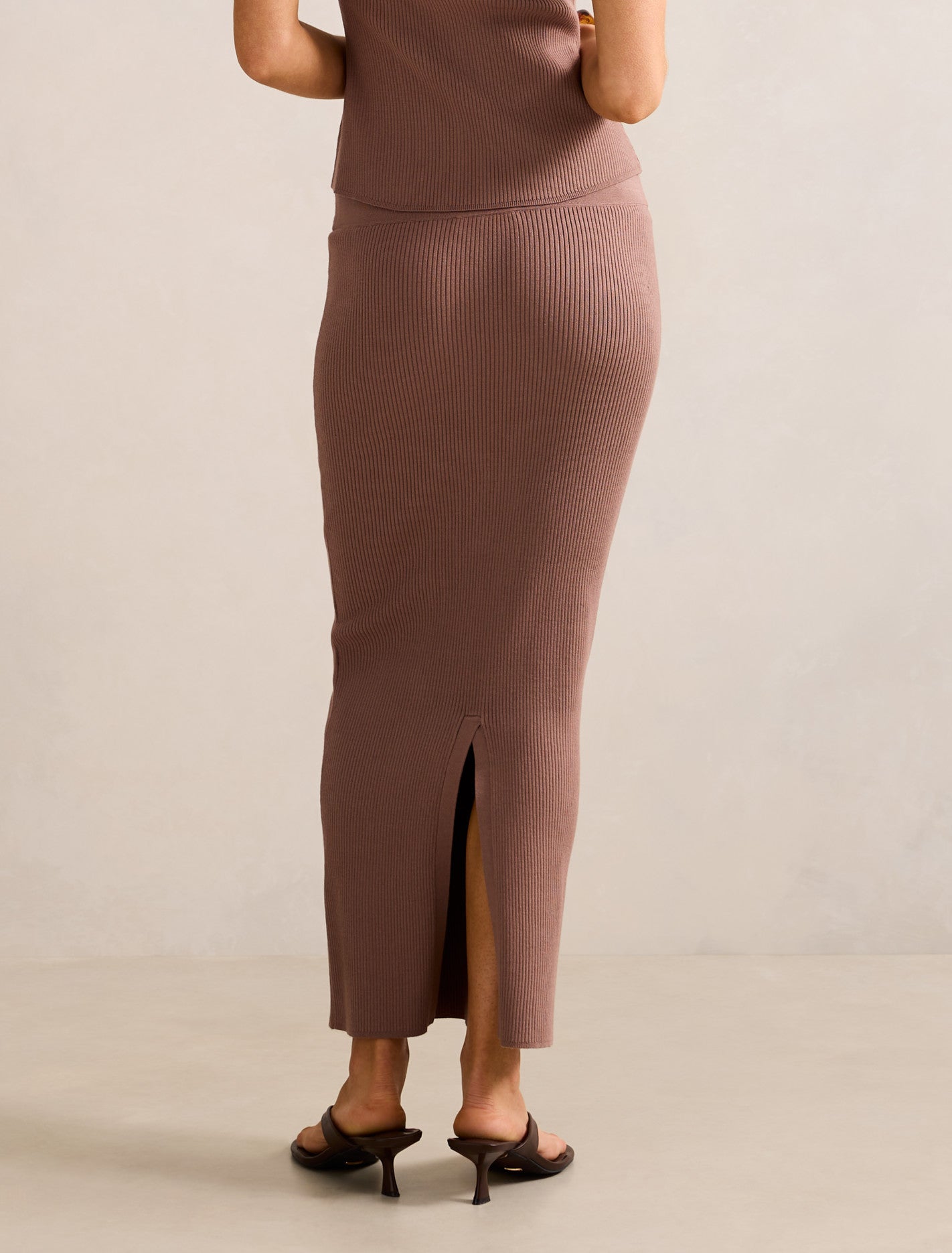 Kallie Rib Knit Midi Pencil Skirt Forever New