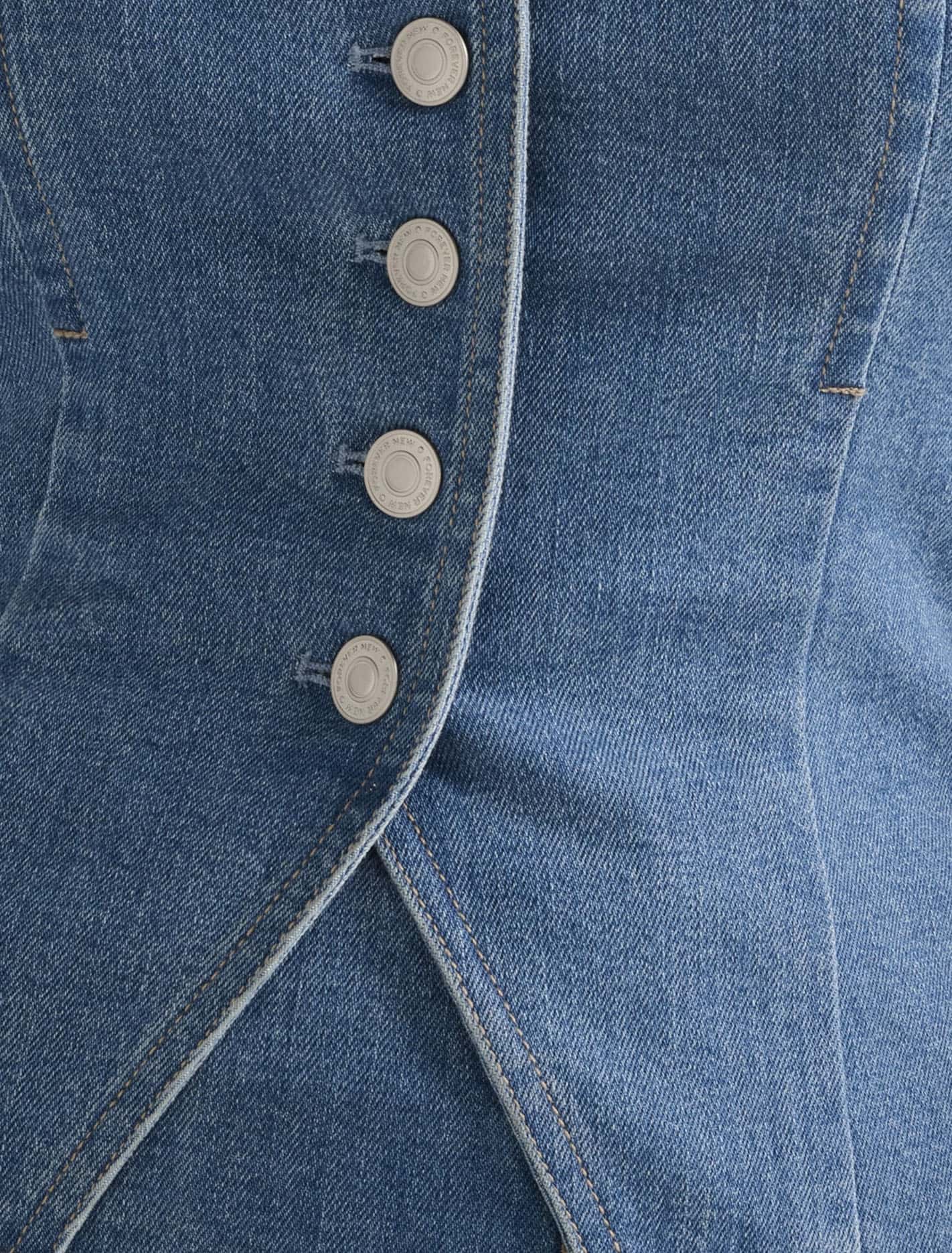 Clarissa Denim Bandeau Top Forever New