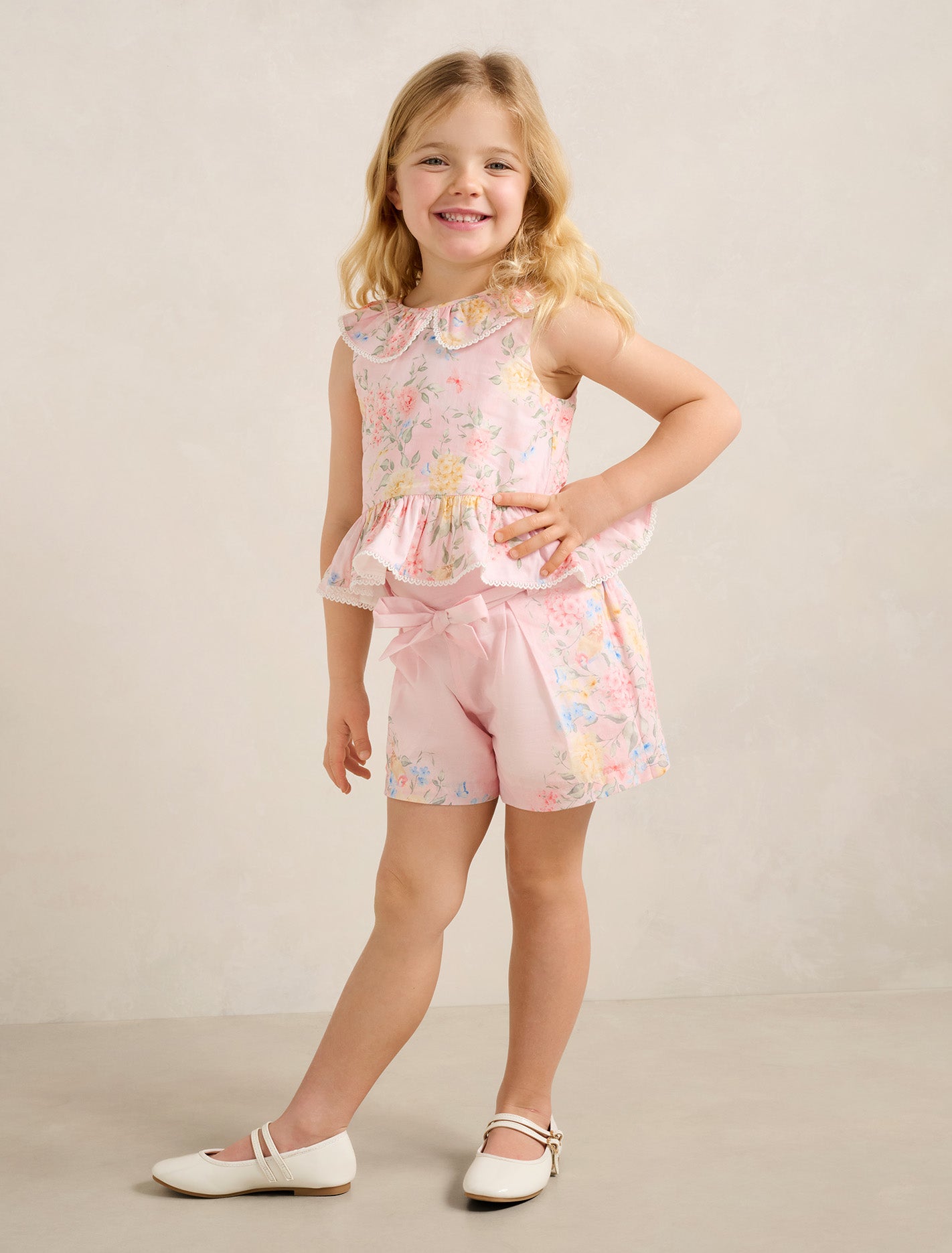Eleanor Girls Belted Paperbag Shorts Forever New