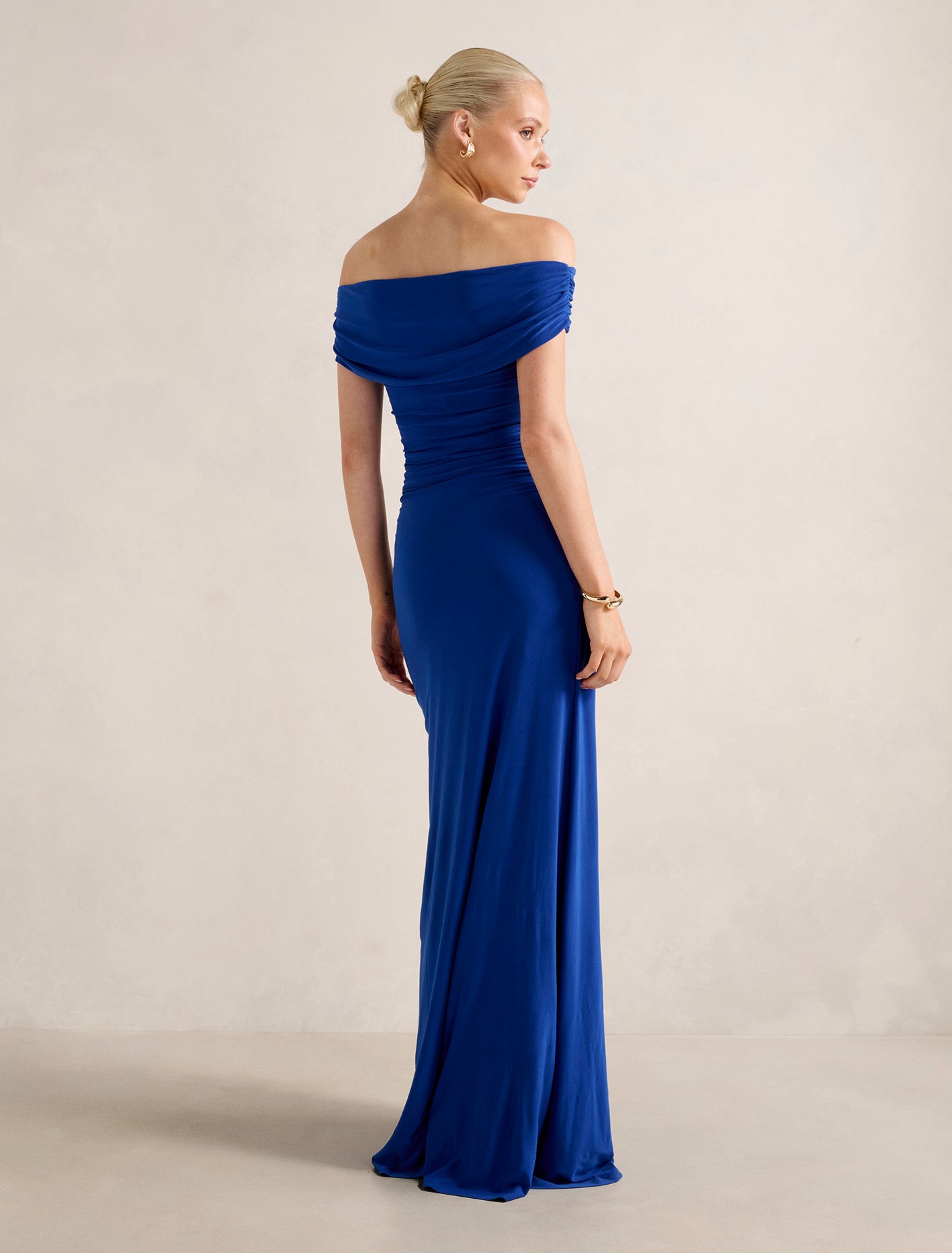 Romy Off Shoulder Jersey Maxi Dress Forever New