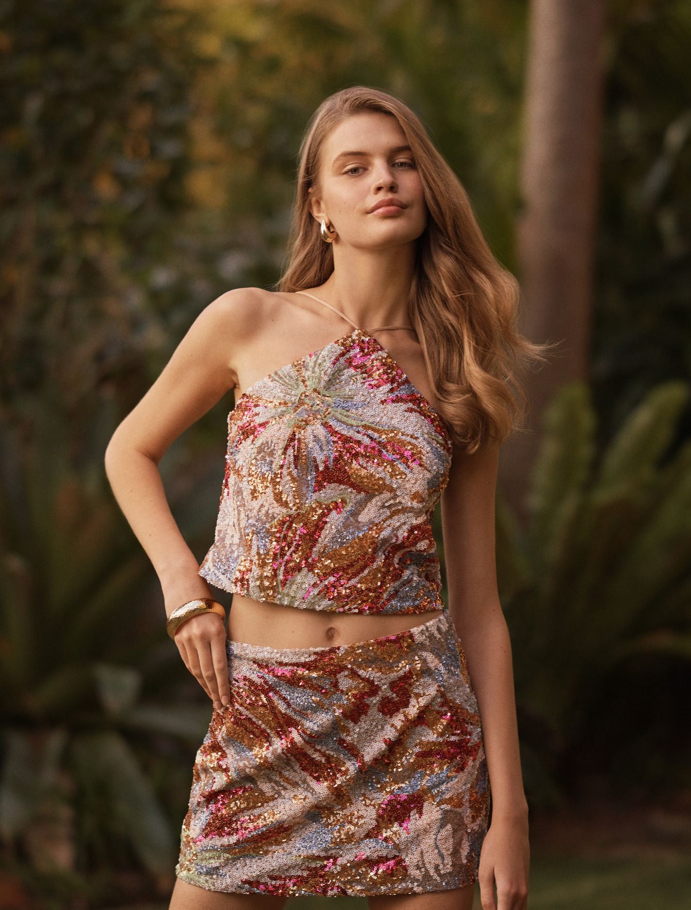 Ariana Sequin Halter Top Forever New