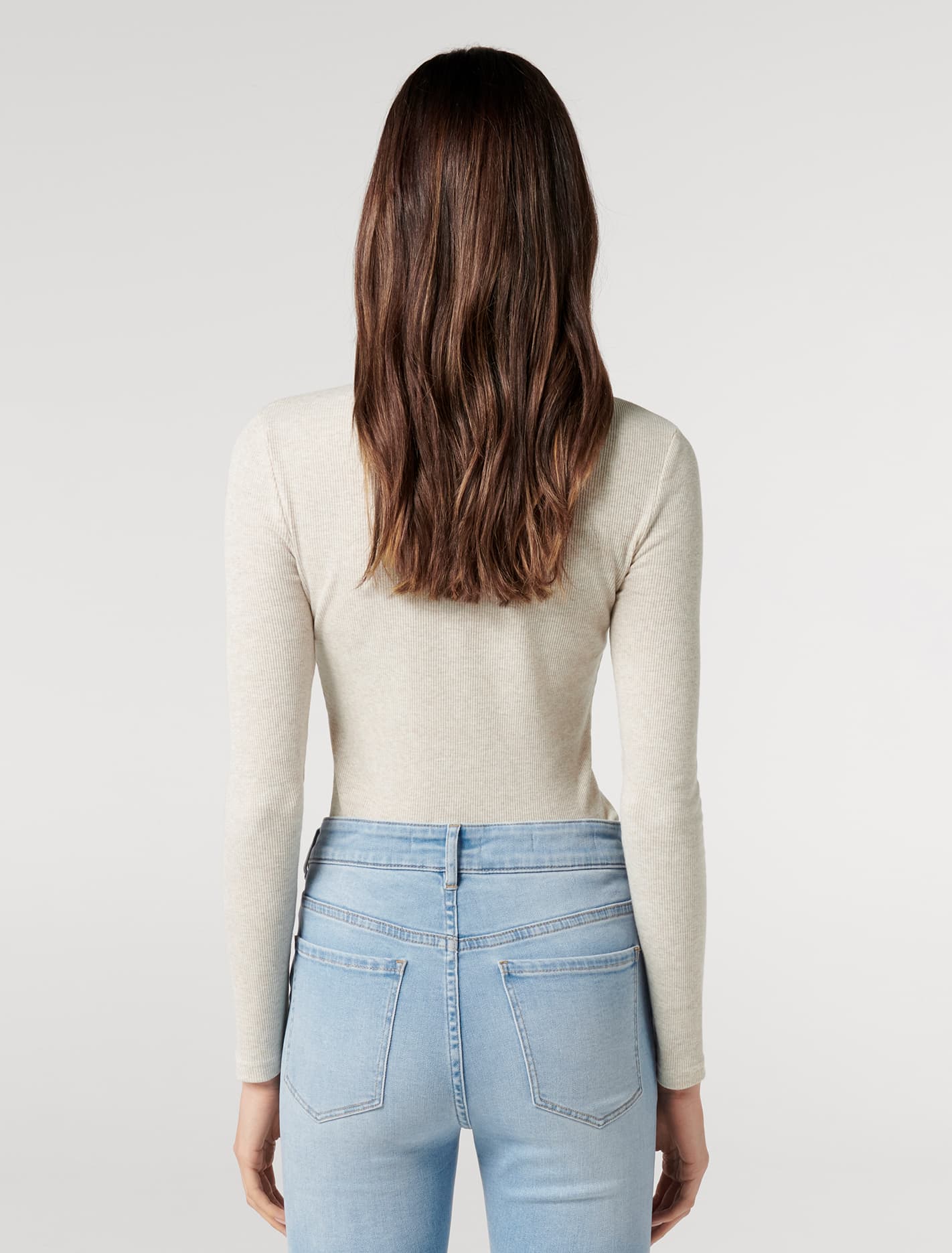 Winona Rib Long Sleeve Top Forever New