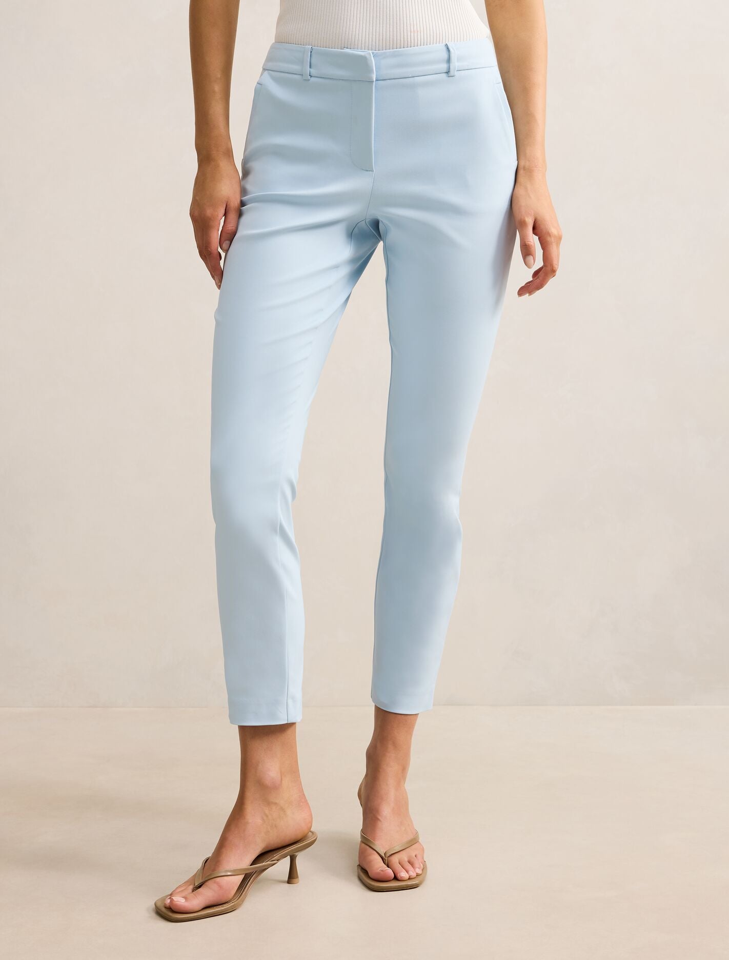 Grace 7/8Th Slim Pants Icy Blue Suit Forever New