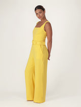 Marie Square Neck Belted Jumpsuit Forever New