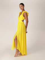 Selena Ruffle Shoulder Maxi Dress Forever New