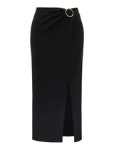 Viviana Hardware Twist Midi Skirt Forever New