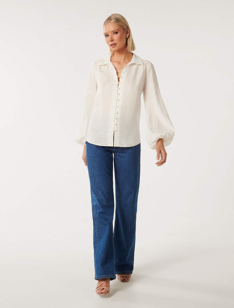 Penn Linen Blouse Forever New