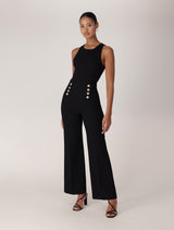 Sara Button Up Slim Flare Pants Forever New