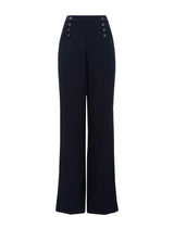 Sara Button Wide Leg Pants Forever New