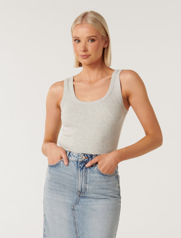 Nori Scoop Front Tank Top Forever New