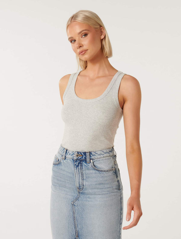 Nori Scoop Front Tank Top Forever New