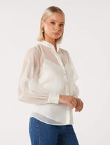 Sasha Organza Blouse Forever New