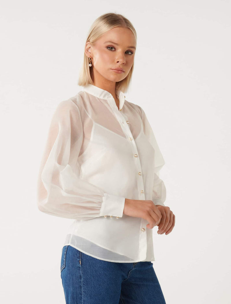 Sasha Organza Blouse Forever New