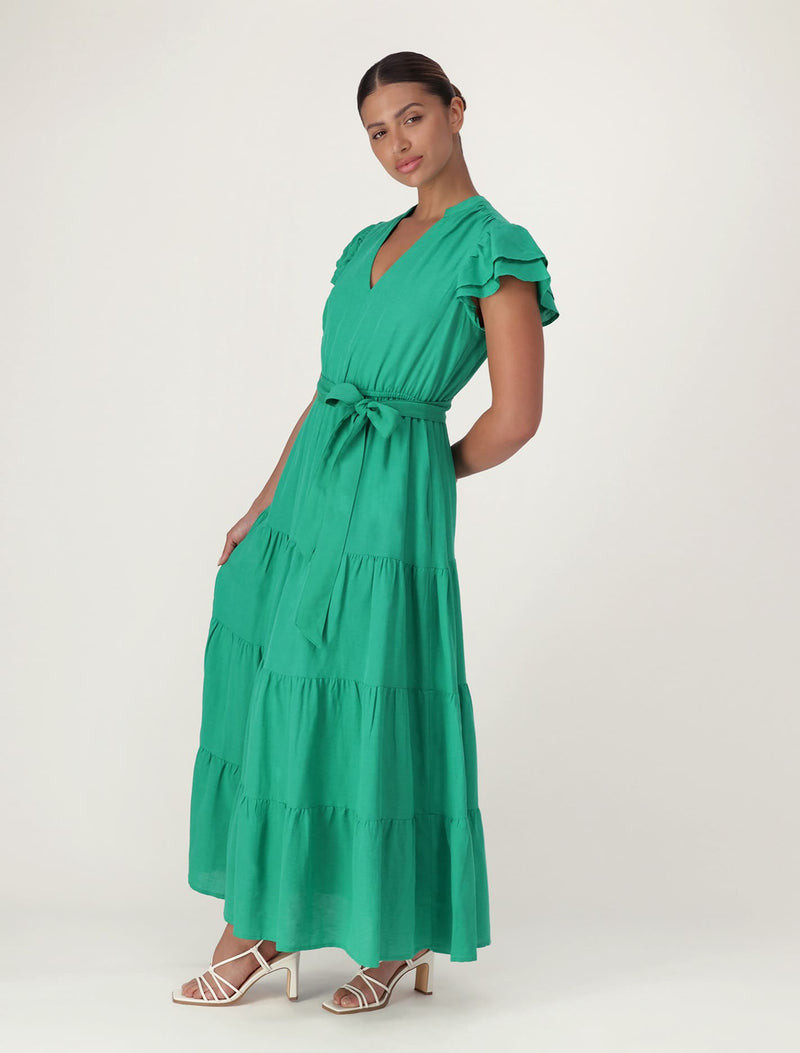 Ramona Tiered Shirt Midi Dress Forever New