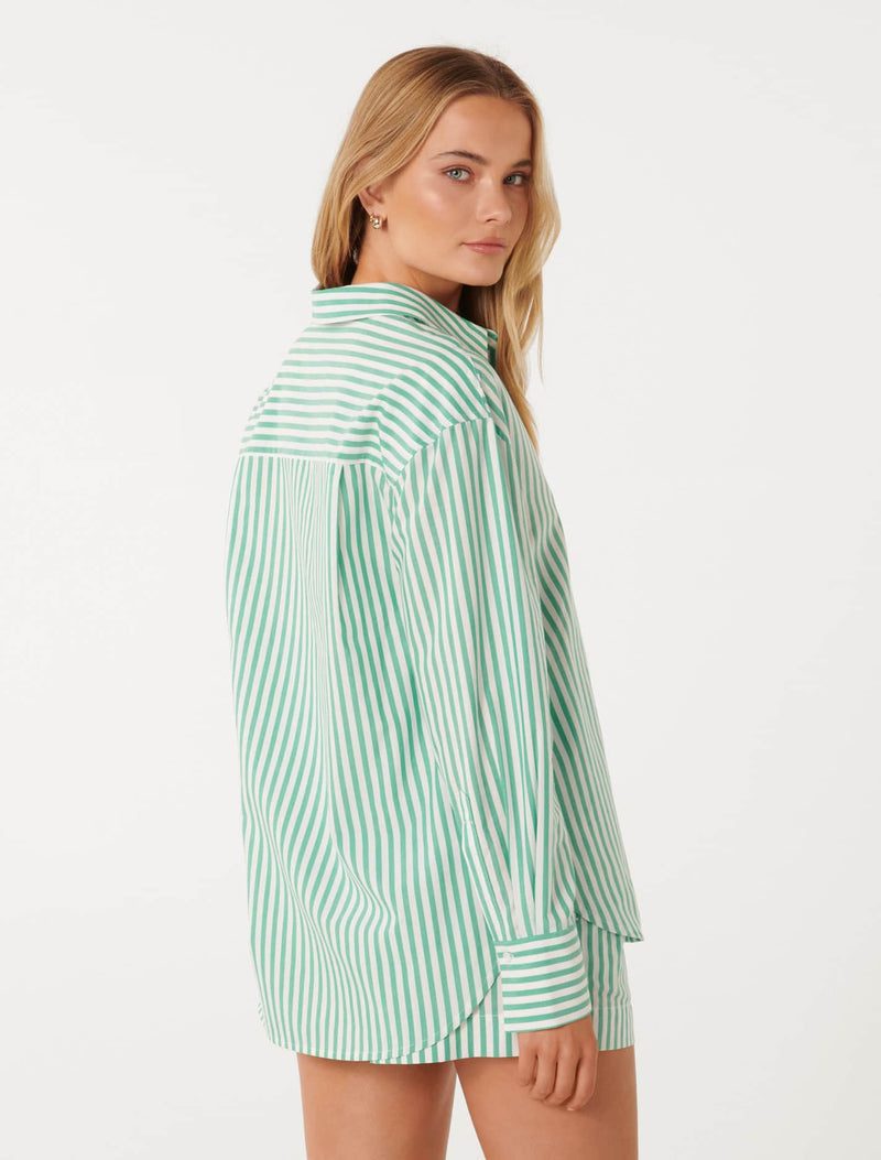 Sophie Stripe Poplin Shirt Forever New