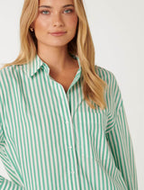 Sophie Stripe Poplin Shirt Forever New