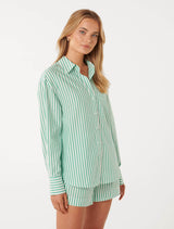 Sophie Stripe Poplin Shirt Forever New