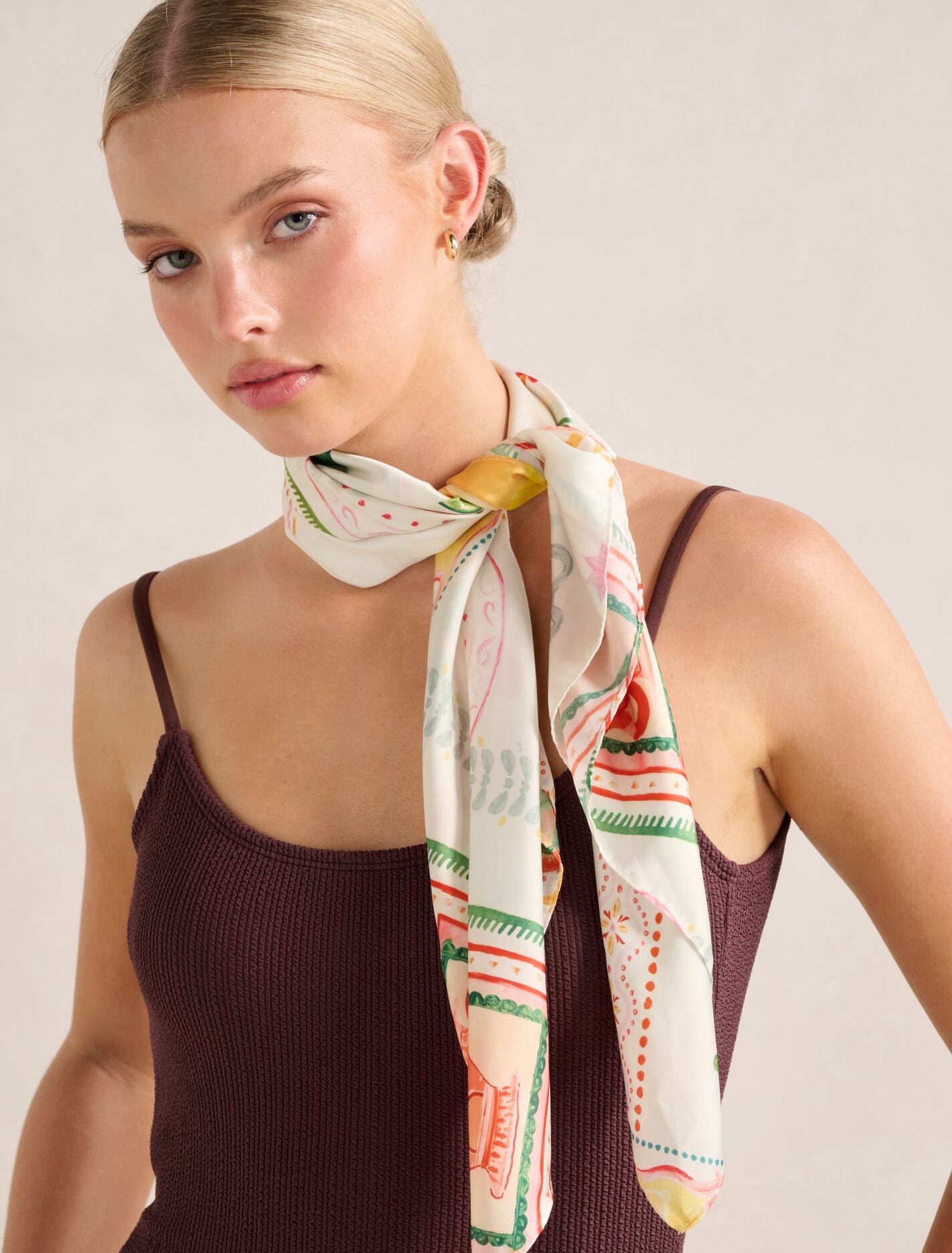 Gabbie Satin Scarf Forever New