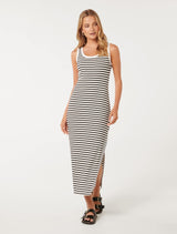 Samara Ribbed Jersey Midi Dress Forever New