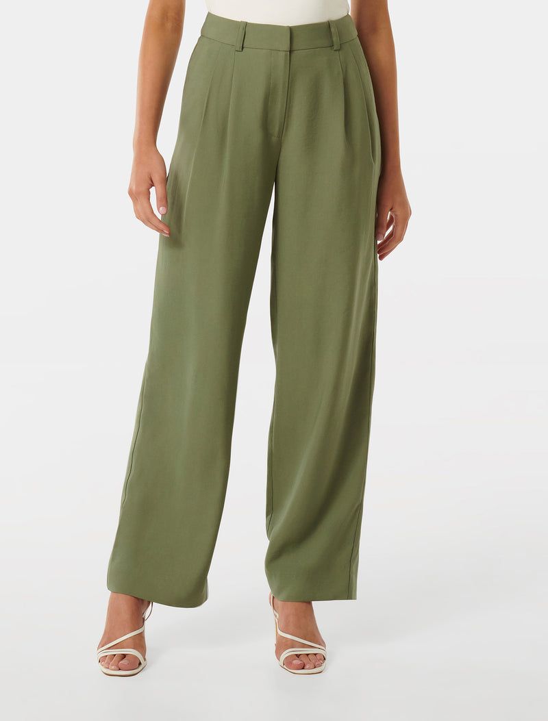 Bridget Bamboo straight Leg Pants Forever New