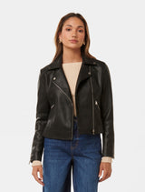 Kylie Petite Biker Jacket Forever New