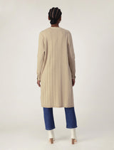 Daphne Long Line Ribbed Cardigan Forever New