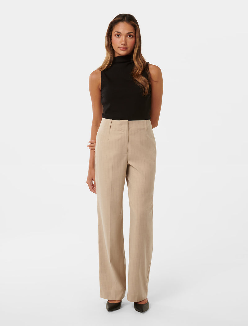 Bonnie Petite Button Tab Pants Forever New