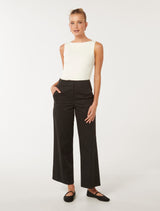 Cassandra Cropped Straight Pants Forever New