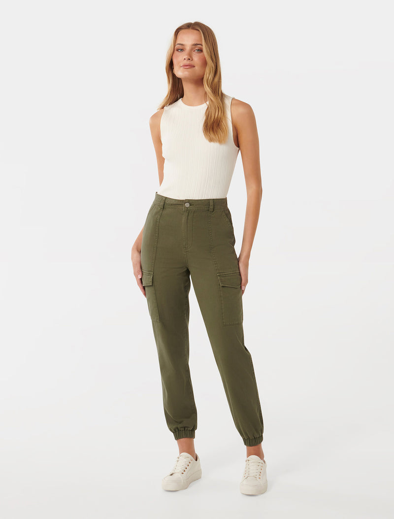 Darcy Cuffed Cargo Pant Jeans Forever New