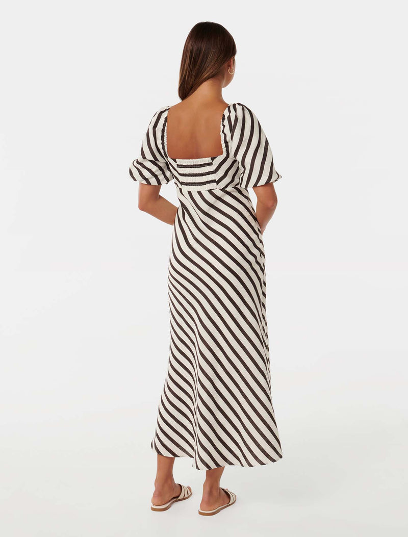 Angela Puff Sleeve Midi Dress Forever New