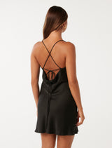 Betty Back Detail Mini Dress Forever New