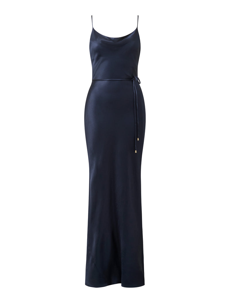 Lucy Satin Cowl Maxi Dress Forever New