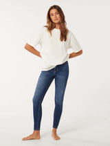 Nala Mid-Rise Skinny Jeans Forever New