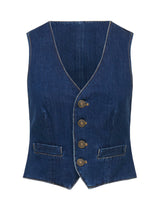 Dallas Denim Waistcoat Forever New