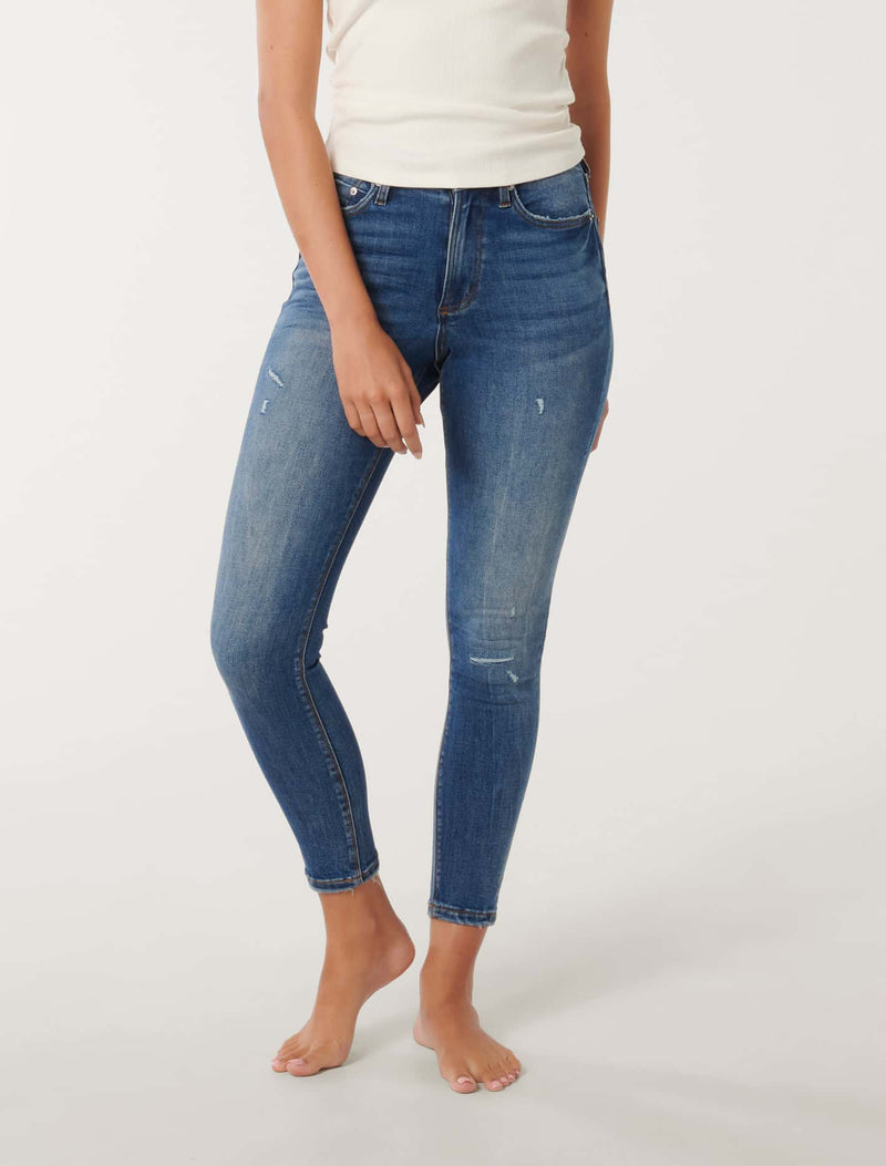 Nala Mid-Rise Skinny Jeans Forever New