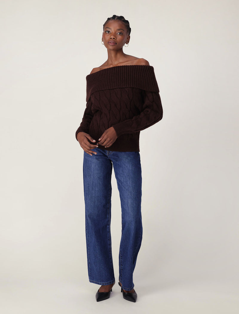 Sadie Cable Bardot Jumper Forever New