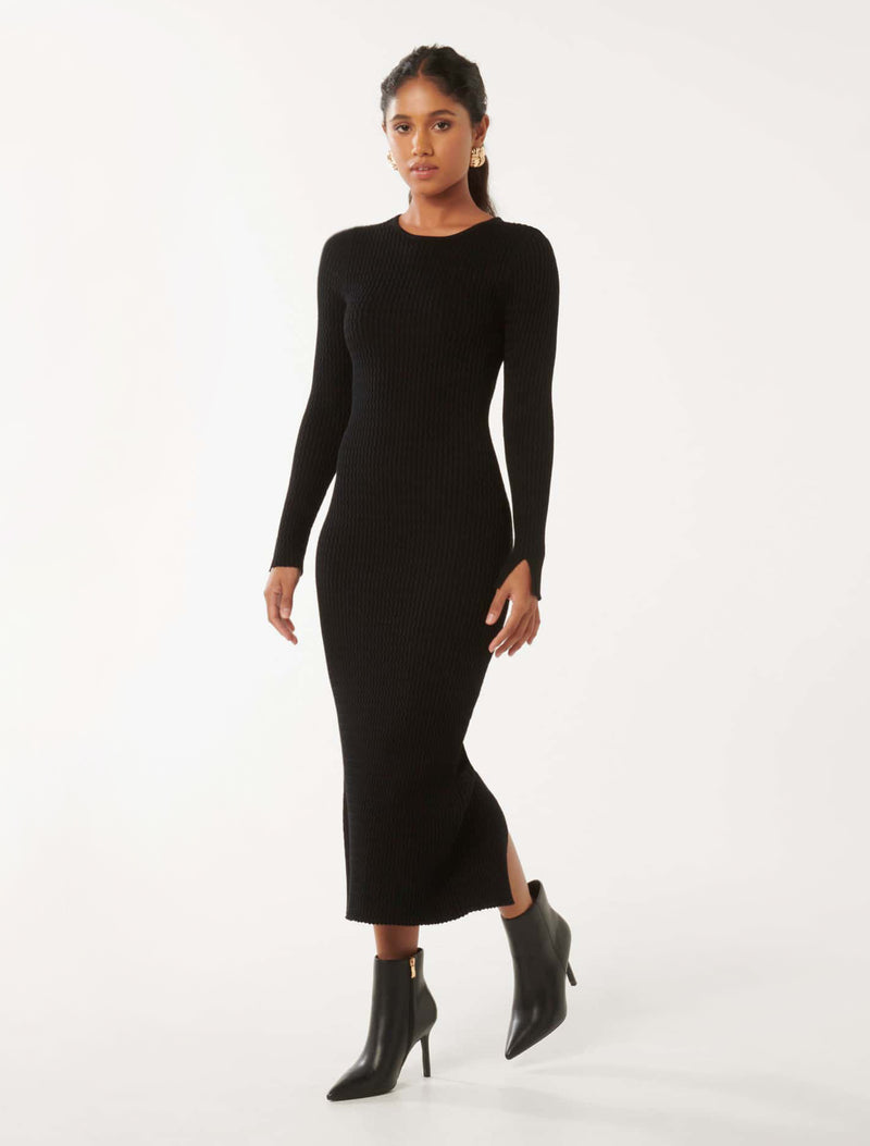 Georgia Petite Crew Neck Dress Forever New