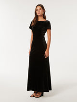 Violet Velvet Maxi Dress Forever New