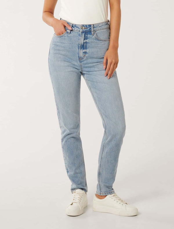 Jenna High Rise Slim Ankle Jeans Forever New