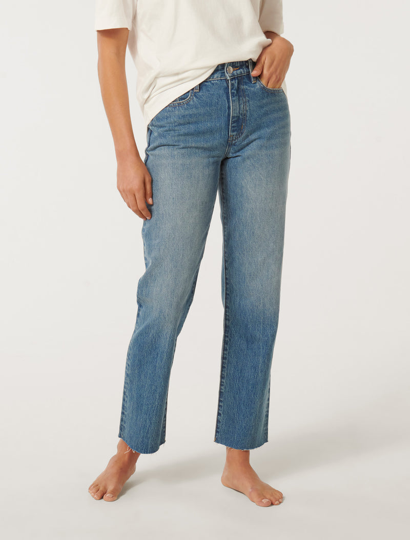 Niki Ankle Straight Jeans Forever New