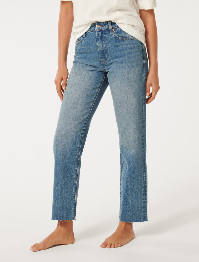 Niki Ankle Straight Jeans Forever New