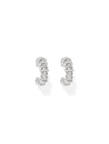 Signature Sakura Stone Swirl Hoop Earrings Forever New