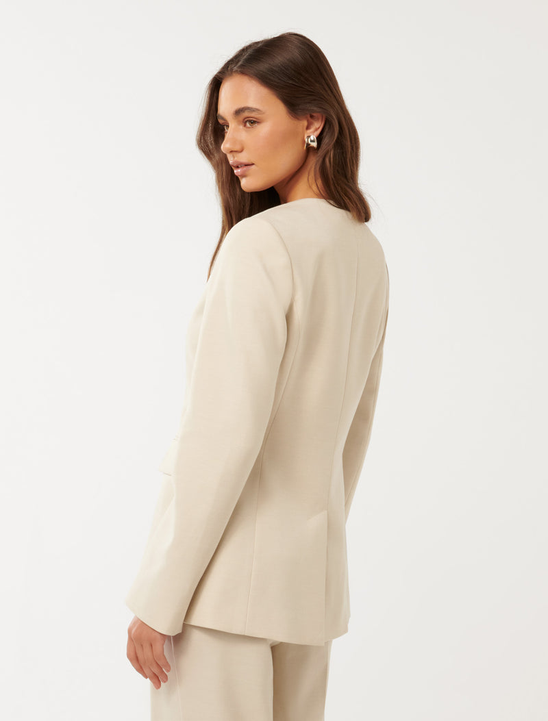 Xena Collarless Blazer Forever New