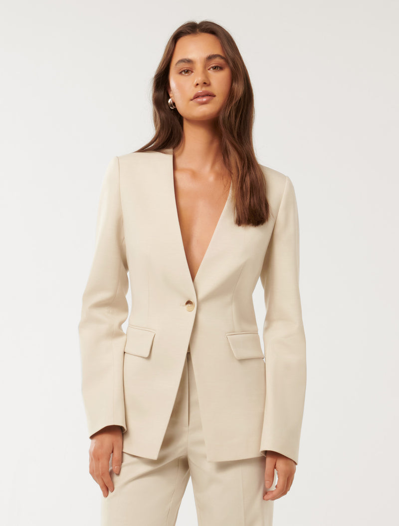 Xena Collarless Blazer Forever New