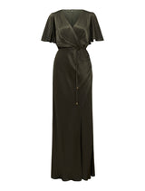 Chelsea Flutter Sleeve Satin Maxi Dress Forever New