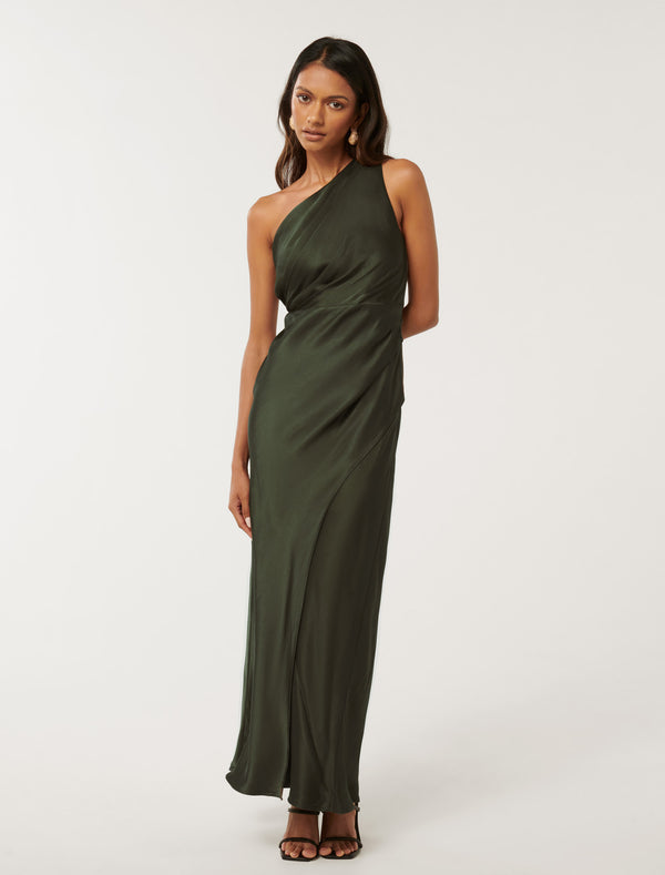 Emily Petite One Shoulder Maxi Dress Forever New